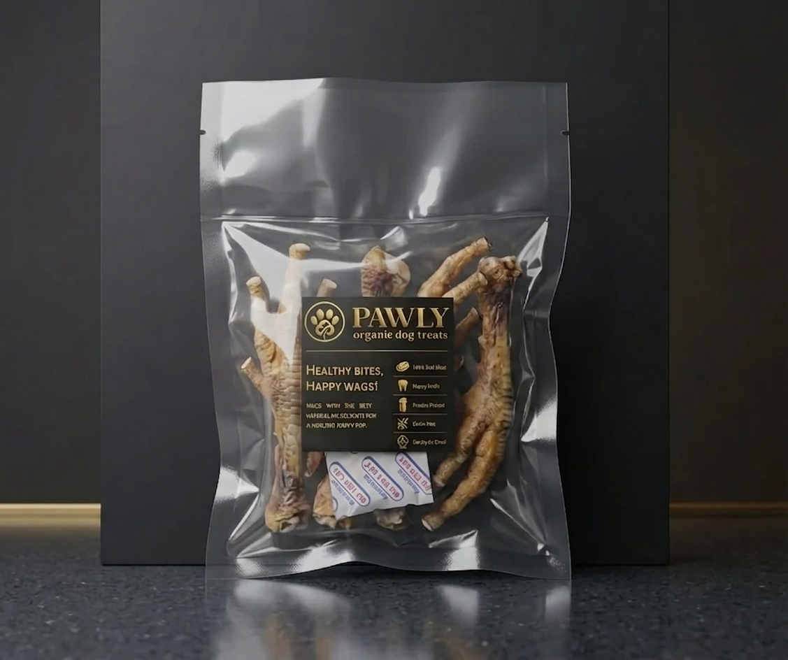 پای مرغ تشویقی سگ ارگانیک پاولی pawly