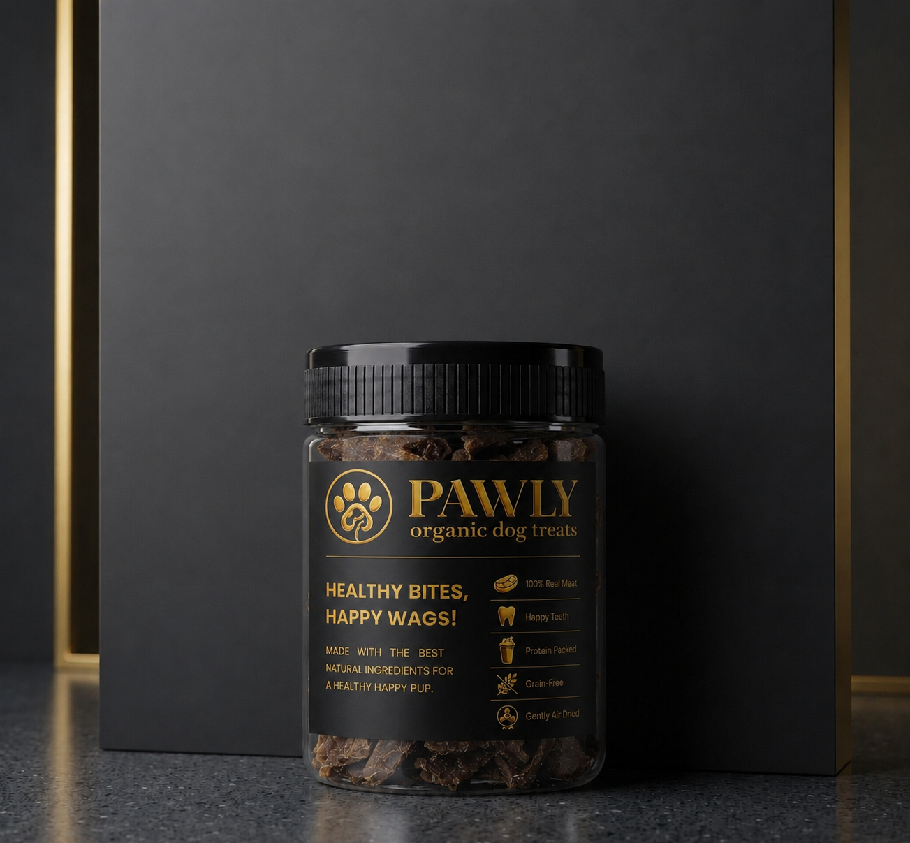 چیپس جگر مرغ تشویقی سگ ارگانیک پاولی pawly
